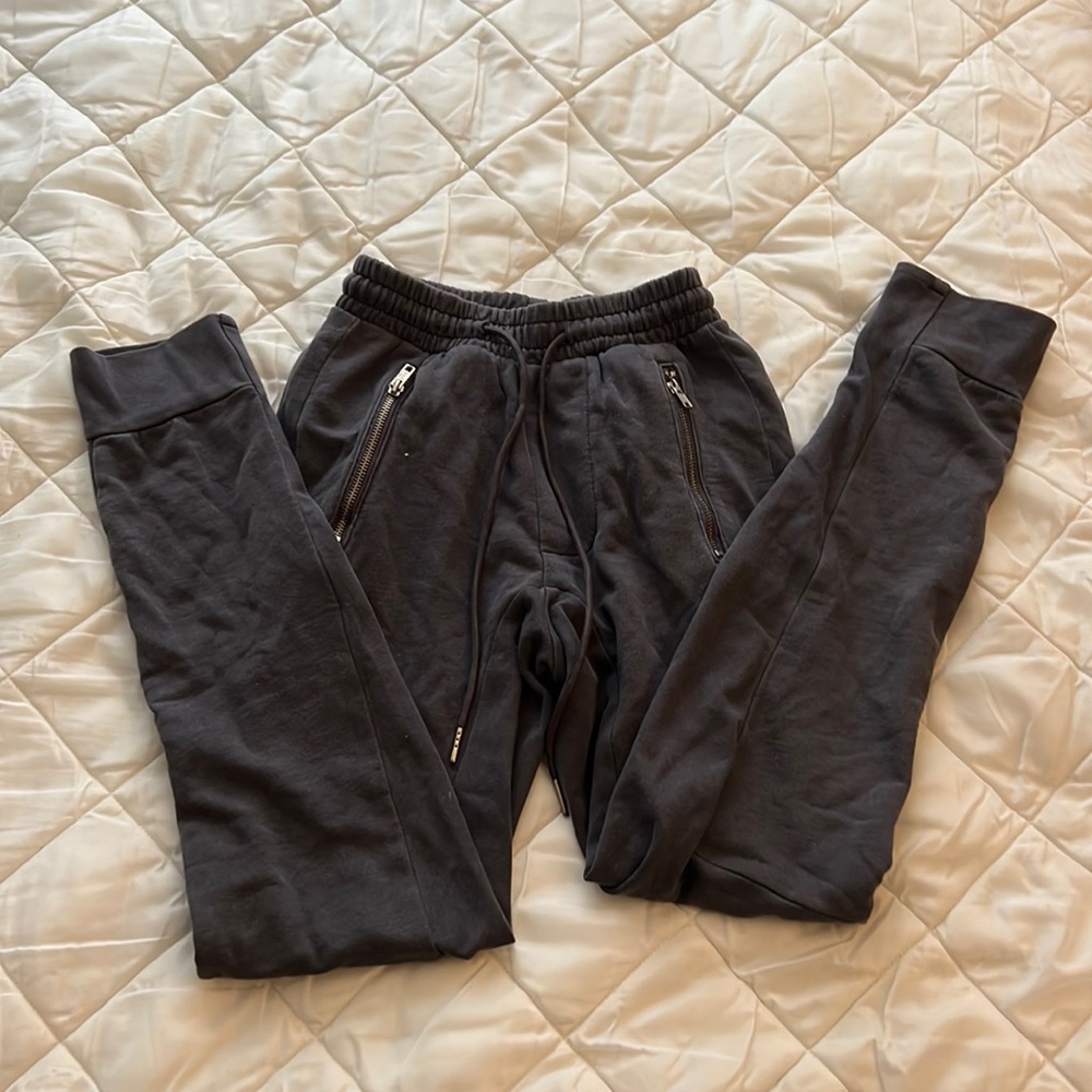 High waisted sweat pants
